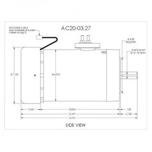 Load image into Gallery viewer, HPEVS AC-20 Brushless AC Motor Kit - 48V with Curtis F6A-48-650 Controller - Motor &amp; Controllers - CanEV Industrial Electric Vehicles and Consumers Parts
